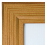 Key locking poster frames, colour, wood effect